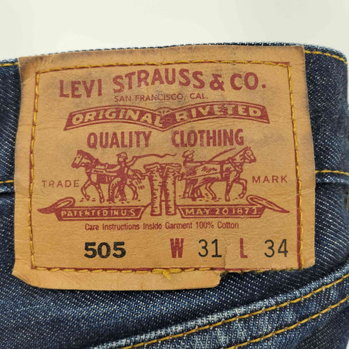 リーバイス Levis 00S フィリピン製 505 ジッパーフライデニム メンズ W31 L34