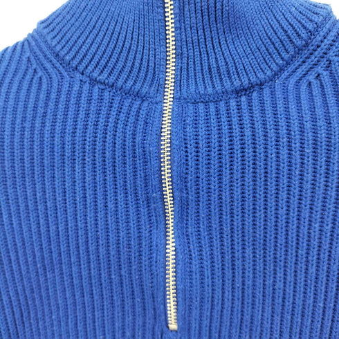 ザラ ZARA ボトルネックハーフジップコットンニット メンズ import:M