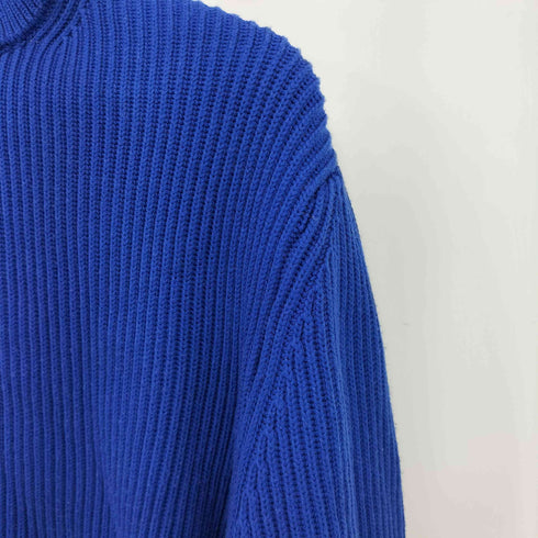 ザラ ZARA ボトルネックハーフジップコットンニット メンズ import:M