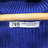 ザラ ZARA ボトルネックハーフジップコットンニット メンズ import:M
