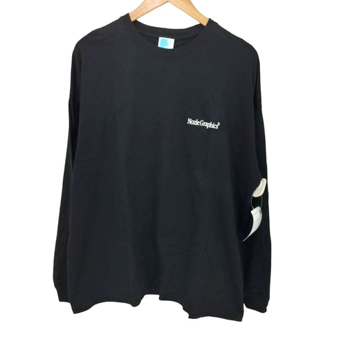 nozle graphics study after school バックプリントロングスリーブTシャツ メンズ M