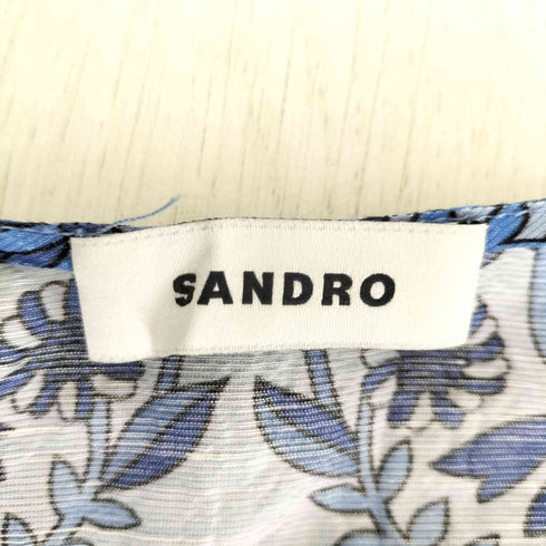 サンドロ sandro Short Scarf Print Dress レディース
