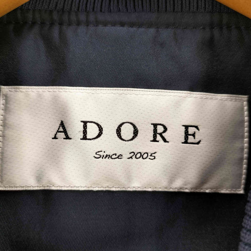 アドーア ADORE ドローコード ジップアップリブジャケット レディース 38