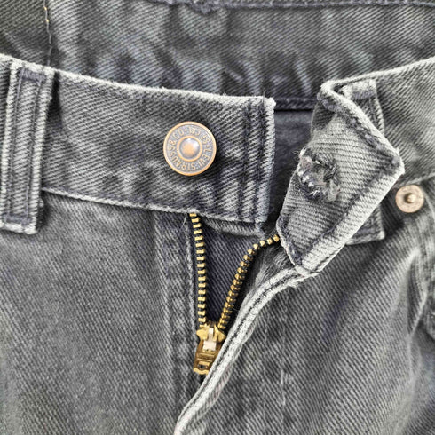 リーバイス Levis MADE IN CANADA 506 オレンジタブ ジッパーフライ 後染めブラックデニム ボタン裏212 メンズ 32x32
