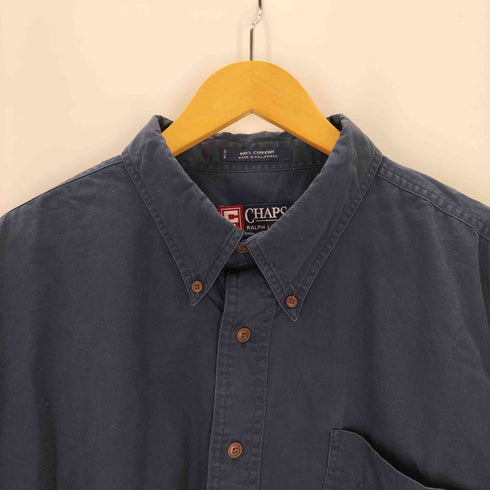 チャップス CHAPS ボタンダウン 長袖コットンシャツ メンズ 2XB