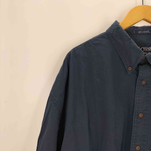 チャップス CHAPS ボタンダウン 長袖コットンシャツ メンズ 2XB