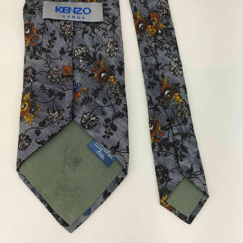 ケンゾーオム KENZO HOMME 花柄シルクネクタイ メンズ