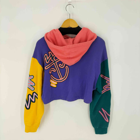 アディダスオリジナルス adidas Originals Love Unites Crop Hoodie マルチカラー クロップドパーカー レディース JPN:XS