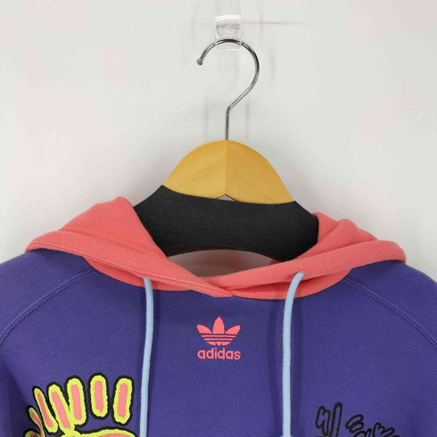 アディダスオリジナルス adidas Originals Love Unites Crop Hoodie マルチカラー クロップドパーカー レディース JPN:XS