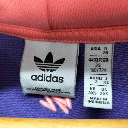 アディダスオリジナルス adidas Originals Love Unites Crop Hoodie マルチカラー クロップドパーカー レディース JPN:XS