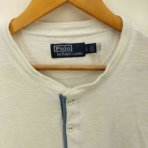 ポロバイラルフローレン Polo by RALPH LAUREN スラブワッフルニットヘンリーシャツ メンズ import:L