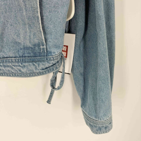 アディダスオリジナルス adidas Originals 22SS DENIM JACKET トレフォイルロゴ クロップドデニムジャケット レディース JPN:M
