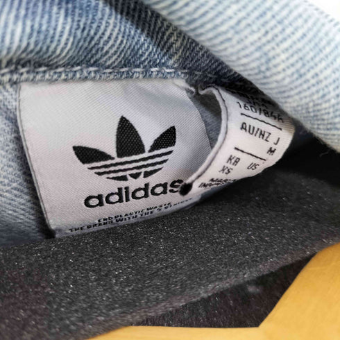 アディダスオリジナルス adidas Originals 22SS DENIM JACKET トレフォイルロゴ クロップドデニムジャケット レディース JPN:M