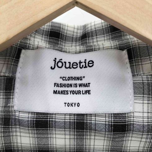 ジュエティ jouetie 23SS チェック フリルロングシャツワンピース レディース JPN:M
