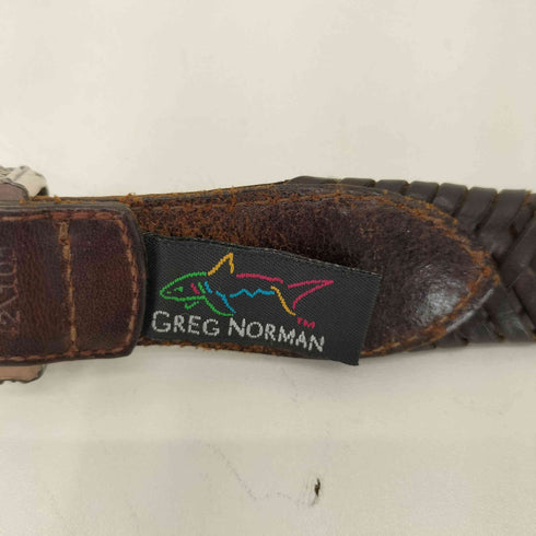 グレッグノーマン GREG NORMAN メッシュ切替レザーベルト メンズ