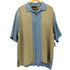 ナットナスト NAT NAST 90S シルクツートンオープンカラーシャツ ステッチ メンズ import:L