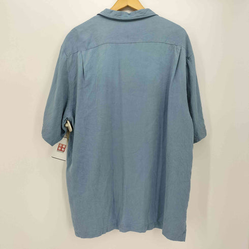 ナットナスト NAT NAST 90S シルクツートンオープンカラーシャツ ステッチ メンズ import:L