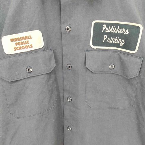 ディッキーズ Dickies MADE IN THE USA ワッペン 半袖ワークシャツ メンズ import:L