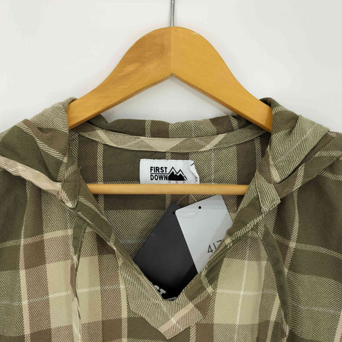 ファーストダウン FIRST DOWN MEXICAN HOODIE COTTON NELCHECK メキシカンフーディ メンズ JPN:L