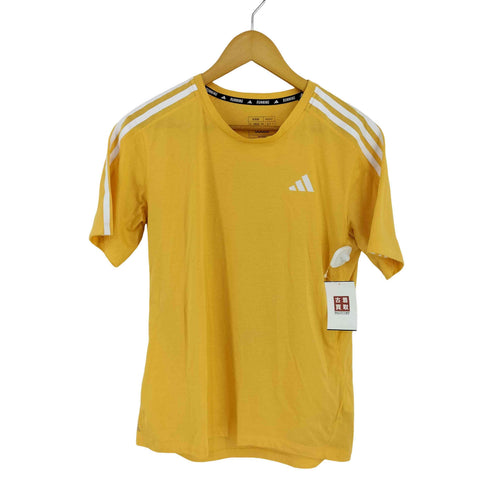 アディダス adidas オウン ザ ラン スリーストライプス 半袖Tシャツ メンズ JPN:L