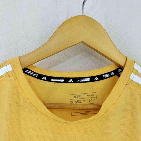 アディダス adidas オウン ザ ラン スリーストライプス 半袖Tシャツ メンズ JPN:L