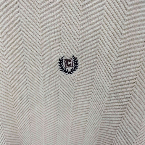 チャップス CHAPS フロントロゴ刺繍へリンボ-ンニット メンズ JPN:L
