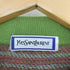 イヴサンローラン Yves Saint Laurent 総柄 ニットポロ メンズ