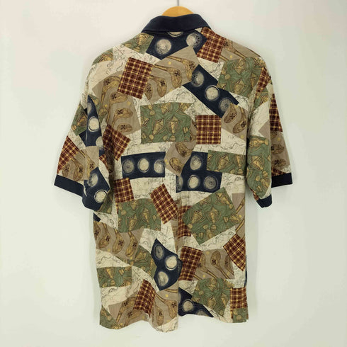 ドッカーズ DOCKERS 総柄ポロシャツ メンズ M