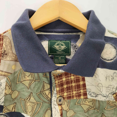 ドッカーズ DOCKERS 総柄ポロシャツ メンズ M