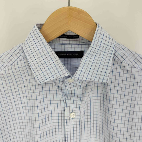 トミーヒルフィガー TOMMY HILFIGER REGULAR FIT PORT NORMAL グラフチェック ホリゾンタルカラー L/S シャツ メンズ import:M