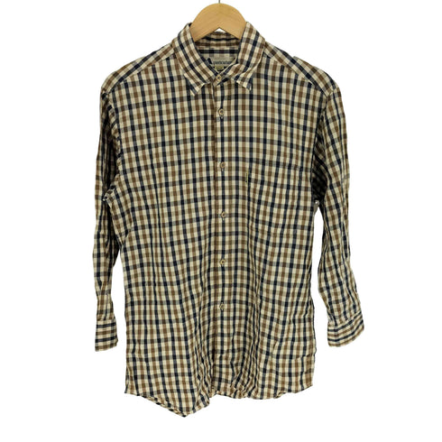 アクアスキュータム AQUASCUTUM 90-00S クラブチェック レギュラーカラー L/S シャツ メンズ import:M