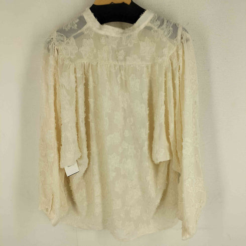 ザラ ZARA CONTRAST TEXTURED LOOSE FITTING BLOUSE レディース JPN:M