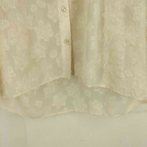 ザラ ZARA CONTRAST TEXTURED LOOSE FITTING BLOUSE レディース JPN:M
