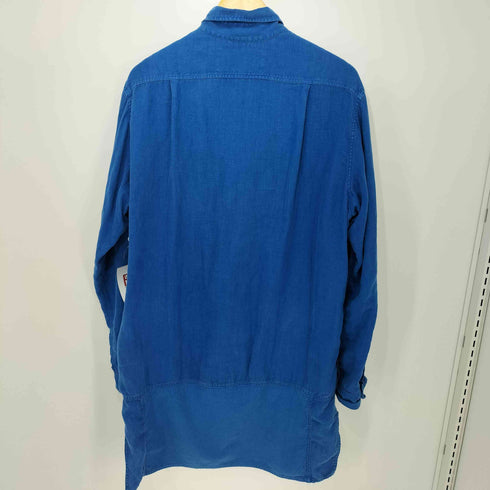 autrefois Euro Work リネングランパシャツ メタルボタン メンズ