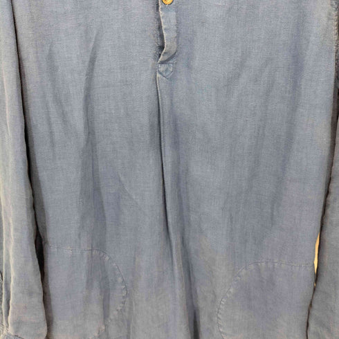 autrefois Euro Work リネングランパシャツ メタルボタン メンズ