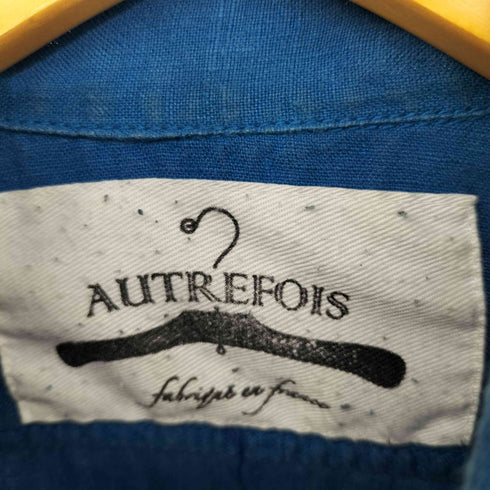 autrefois Euro Work リネングランパシャツ メタルボタン メンズ