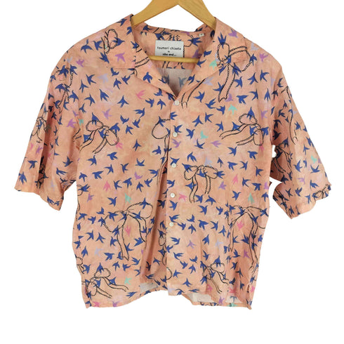 ツモリチサト TSUMORI CHISATO オープンカラー 総柄 半袖シャツ レディース JPN:S