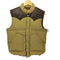 シュガーケーン SUGAR CANE LATHER YOKE DOWN VEST レザーヨーク・ダウンベスト メンズ L