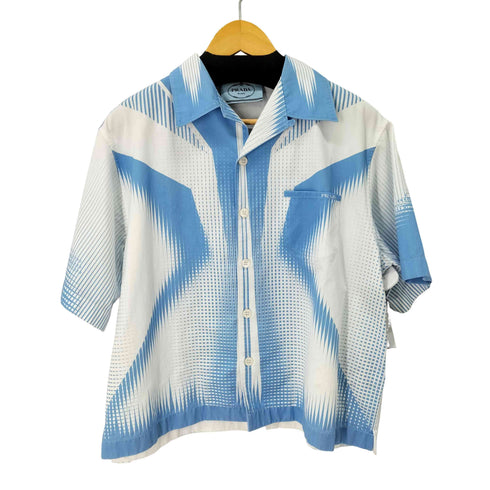 プラダ PRADA 2020年 オープンカラーS/Sシャツ 開襟 ボックスシルエット メンズ import:L