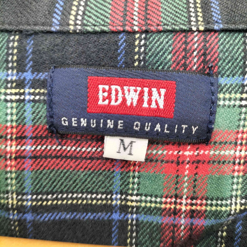 エドウィン EDWIN タータンチェックパジャマシャツ メンズ M