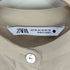 ザラ ZARA ハーフボタンバンドカラーロングシャツ レディース import:XS