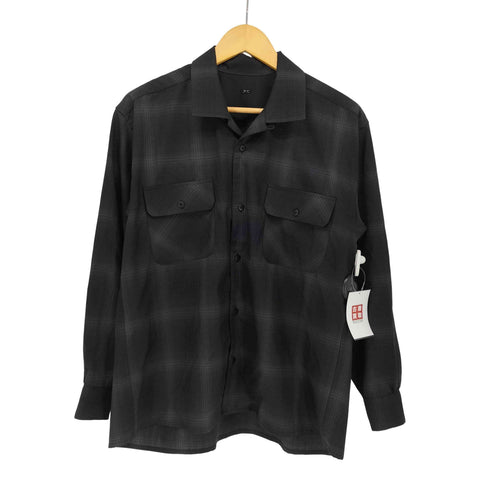 ポータークラシック PORTER CLASSIC SUPER 120’S SHIRT JACKET - BLACK スーパー120'Sオープンカラーシャツ メンズ JPN:S