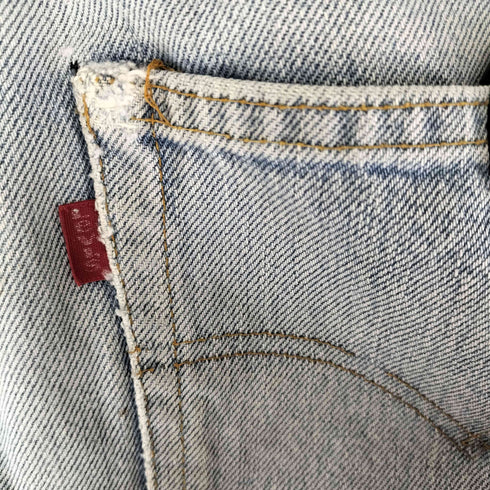 リーバイス Levis 80s USA製 80年製 赤耳 黒カン ボタンフライデニムパンツ501 メンズ W32