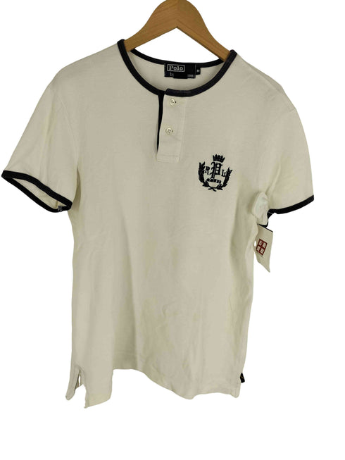 ポロバイラルフローレン Polo by RALPH LAUREN ヘンリーネック ロゴ刺繍 月桂樹 鹿の子 ナンバリングカットソー メンズ JPN:M