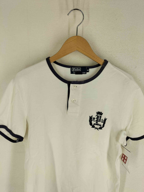 ポロバイラルフローレン Polo by RALPH LAUREN ヘンリーネック ロゴ刺繍 月桂樹 鹿の子 ナンバリングカットソー メンズ JPN:M
