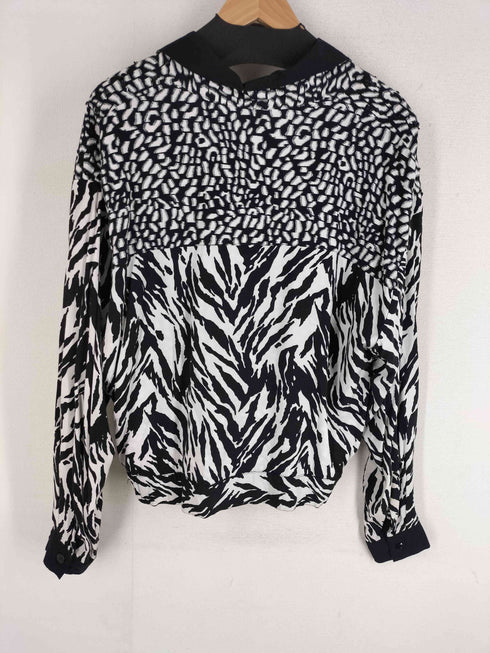 FAITH OLD ゼブラ柄 ジップアップQ レーヨンQ シャツジャケット メンズ import:XL