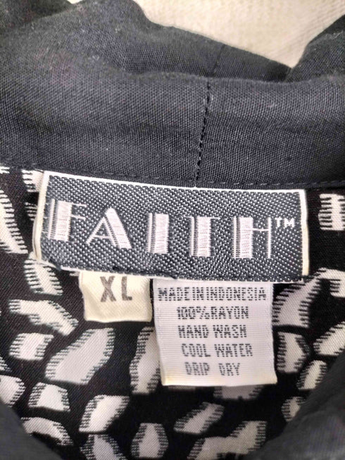 FAITH OLD ゼブラ柄 ジップアップQ レーヨンQ シャツジャケット メンズ import:XL