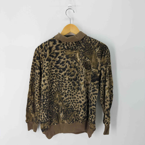 Alexander イタリア製 トラ柄L/S ポロシャツ レオパード柄 レディース EUR:46