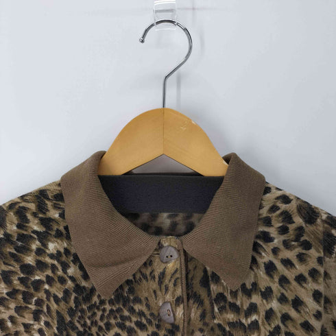Alexander イタリア製 トラ柄L/S ポロシャツ レオパード柄 レディース EUR:46