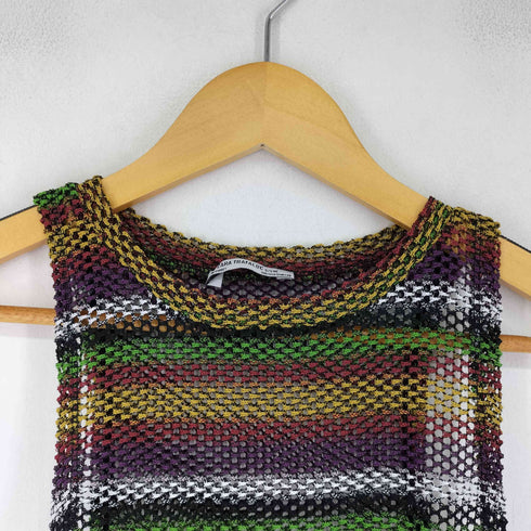 ザラ ZARA マルチカラー メッシュワンピース レディース S